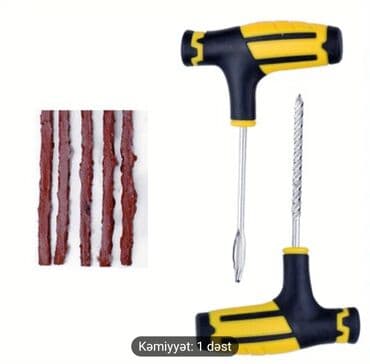 Şin, disk və təkərlər üçün digər aksessuarlar: Təkər təmiri dəsti. Avtomobil şiələrin təmir etmək üçün alətlər — 4