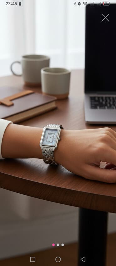 pandora qızıl dəsti: Yeni, Qol saatı, Fossil, rəng - Gümüşü — 2