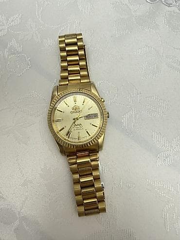 anti pas: İşlənmiş, Qol saatı, Orient, rəng - Qızılı — 3