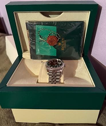 elektron divar saat: Qol saatı, Rolex, rəng - Qara — 2