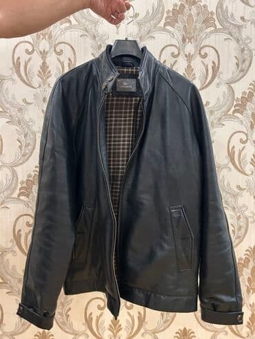 демисезонные кожаные мужские куртки: Lacoste kişi dəri gödəkçə - Brend: Lacoste - Ölçü: 56 (etiketdə 56/7 — 7