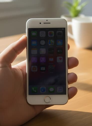 hisense telefon: IPhone 6, Ağ, Barmaq izi — 2
