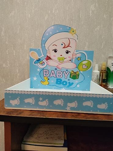 lambir olculeri: Məhsul: “Baby Boy” temalı dekorativ qutu/stand Xüsusiyyətlər: - — 1
