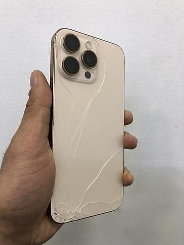 irşad iphone 15 pro max 256: IPhone 16 Pro Max, Desert Titanium, Qırıq — 1