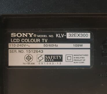 samsunq a 23: İşlənmiş Televizor Sony LCD 32" FHD (1920x1080), Ünvandan götürmə — 3