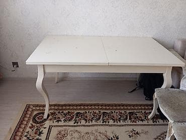 ustol: Qonaq otağı üçün, Açılmayan, Dördbucaq masa, 6 stul — 5