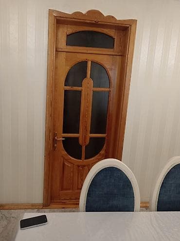 balta: Taxta otaq qapısı - Material: təbii ağac (şlak lak örtüklü), taxta — 1