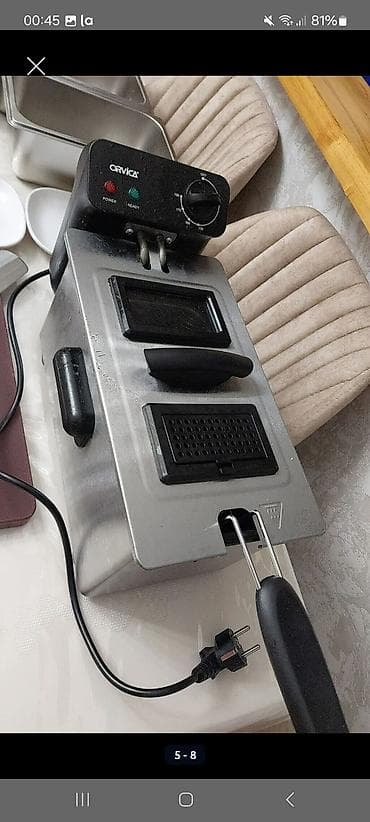 sederek qaz pecleri: ORVICA elektrik fritözü - Paslanmayan poladdan gövdə - Üst blokda — 1