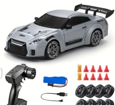 rc car: NISSAN GTR modelidi 4wd Təkrar doldurulan batareya 2.4ghz bağlantı — 1