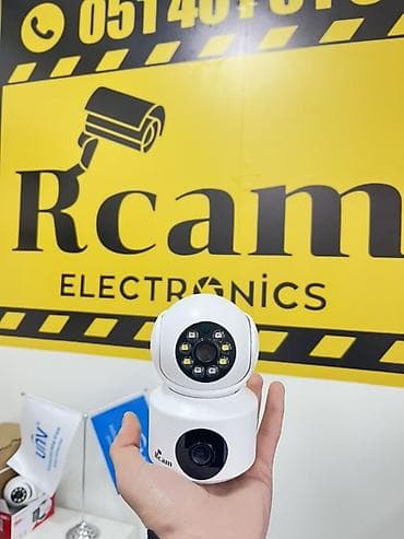 Rcam Electronics Wi‑Fi PTZ Daxili Təhlükəsizlik Kamerası - 2 linzalı