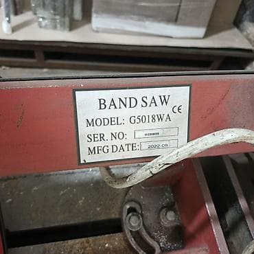 desti: Metal lentə mişarı – Model G5018WA - Tip: Band Saw (lentə mişarı), CE — 4