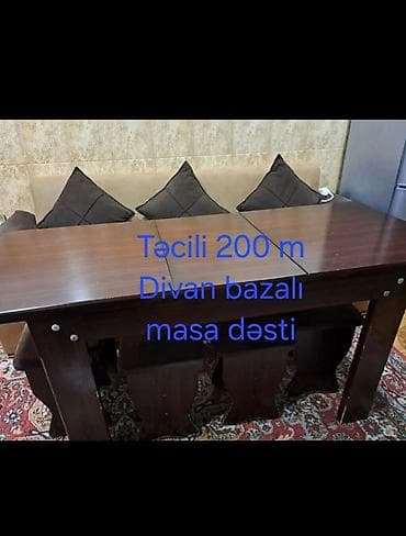 Təcili satılır köçlə əlaqədar
Divan bazalı 
Masa açılan
4 tabulet