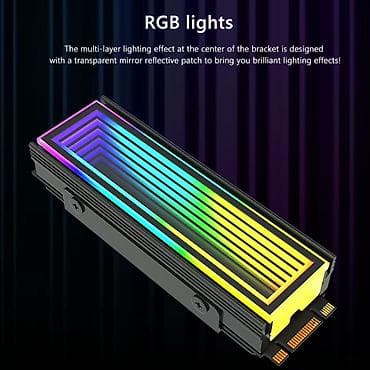 all in one: RGB NVMe M.2 SSD soyuducu radiator - 2280 ölçülü NVMe M.2 SSD-lər — 1