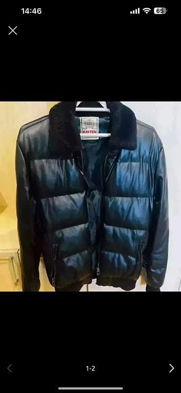 Kurtkalar: Kurtka, Dəri, Qış, M — 4