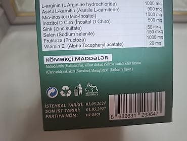 8 element perfume: Hormozitol dermanı içondə 60 eded olur cəmi 5 eded istifade olunub — 2