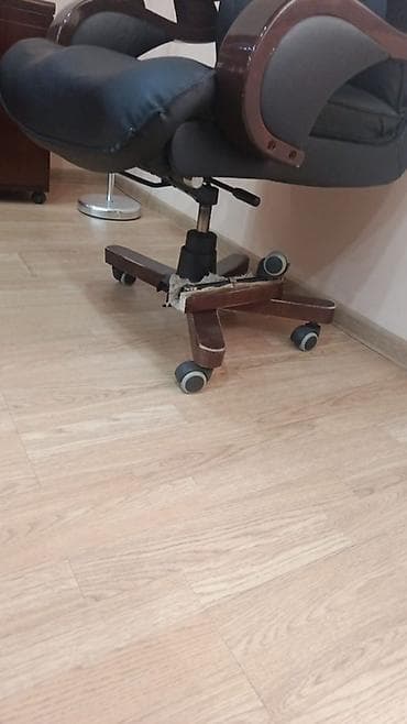 kreslo ofis: Təkərli, Qolları tənzimlənmir, Süni dəri — 2