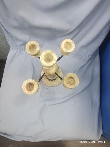 antik şamdan: Antik şamdan ideal vəaiyyətdə təzə material latun və mərmər Əcəmi — 1