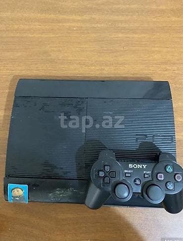 ucuz tv box: PlayStation 3 (PS3) Super Slim oyun konsolu - Rəng: qara - Model: PS3 — 1