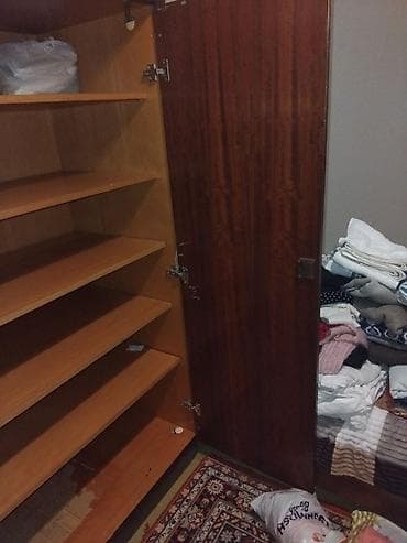 serf qapi: 2 qapılı, Qəhvəyi, Taxta, Açılan, Düz dolab — 3