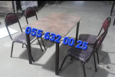 bağça üçün: Yeni, Kvadrat masa, Açılmayan, Stullar ilə, Azərbaycan — 10