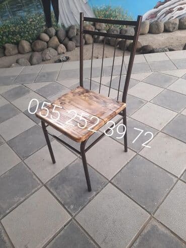 stol və stul dəstləri: Yeni, Kvadrat masa, 6 stul, Açılmayan, Stullar ilə, Taxta, Azərbaycan — 22
