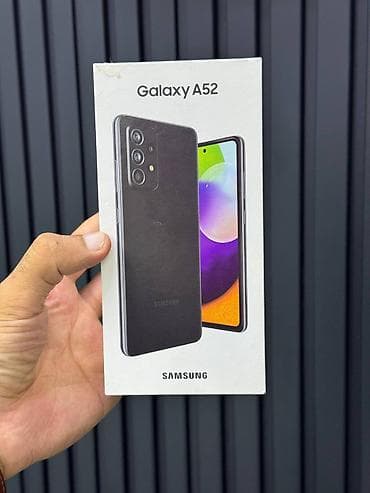 islenmis telefonlar ucuz qiymete: Samsung Galaxy A52, 128 GB, rəng - Qara, İki sim kartlı — 1