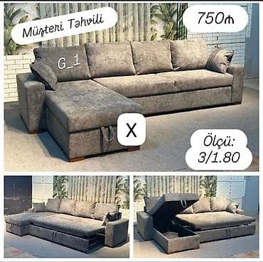 Диваны: Künc divan – dönən mexanizmli, çarpayıya çevrilən, alt hissədə geniş — 1