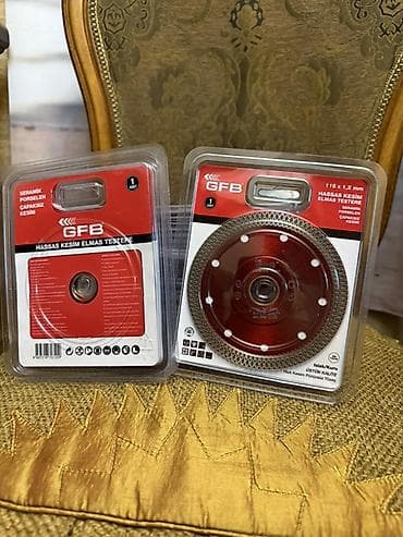 10 10 profil: Məhsul: GFB “Hassas Kesim Elmas Testere” diskı - Ölçü: 115 mm x 1,2 — 1