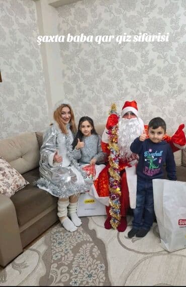 Paltar tikişi: Şaxta Baba və Qar Qız sifarişi - Yeni il tədbirləri, uşaq ad günləri — 1