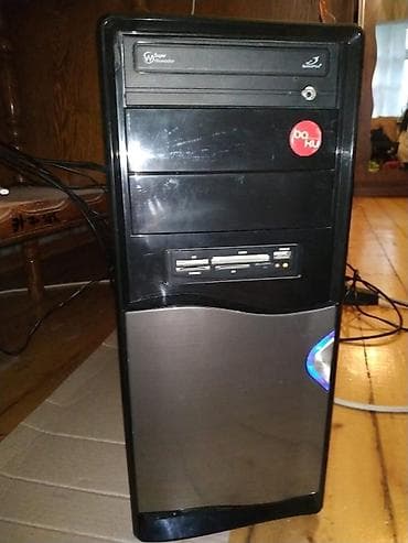 kompu: Stolüstü kompüter dəsti, işlək vəziyyətdədir Sistem blok -	Gigabyte — 4