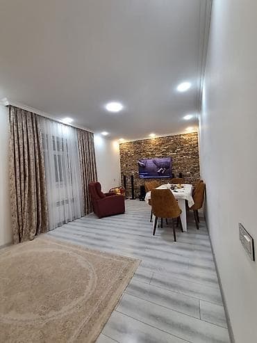 oz evimdir: 5 otaqlı mənzil – geniş və işıqlı - Zal: Mərmərə bənzər dekorativ — 1