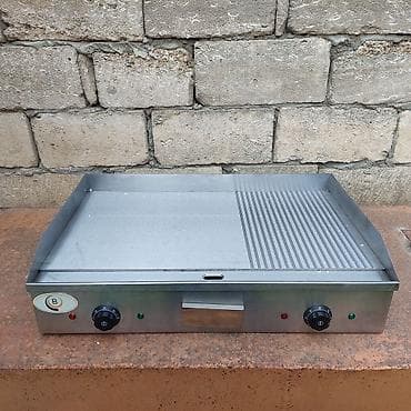 Elektrik grill planşa – yarı hamar, yarı qril səthli Mətbəxlər, kafe