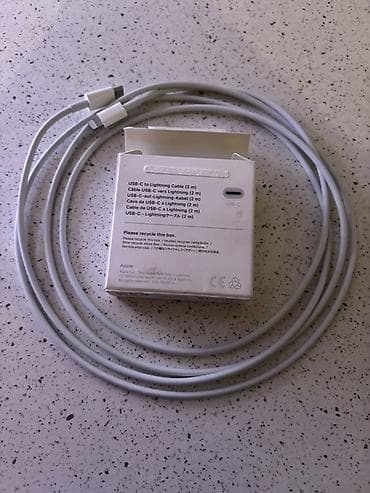 apple iphone 13: Apple USB‑C to Lightning kabeli – 2 metr - Rəsmiləşdirilmiş Apple — 2