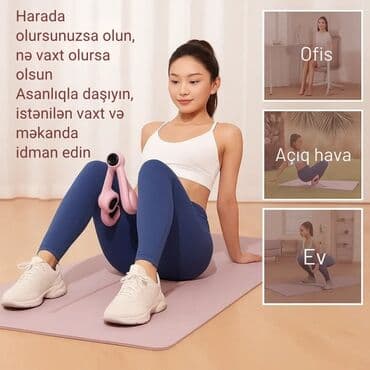demir halqa ile ariqlamaq: Daşınabilən qövsgörünüşlü fitness trenajoru – bud, omba və qasıq — 1