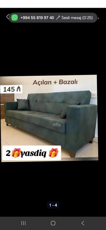 şişmə divan: Divan, Yeni, Açılan, Bazalı, Parça, Ödənişli çatdırılma — 2