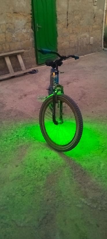 grand bicycle: Orta amarizatırlı dağ tipli velosiped - Rəng: mavi-qara kombinasiyası — 8