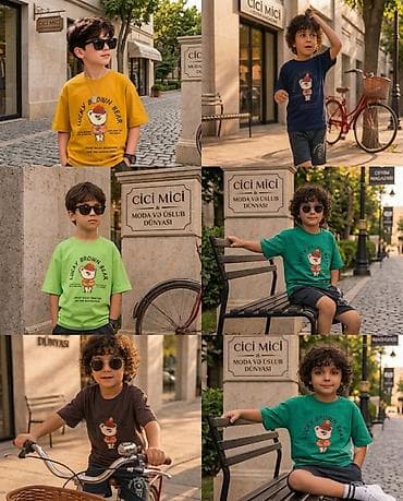 Dəstlər: CiCi MiCi uşaq dəsti – “Lucky Brown Bear” kolleksiyası - Material — 2