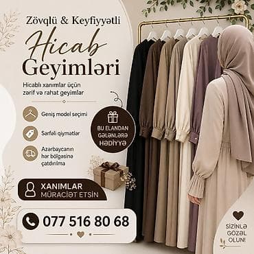 qadın saç modelleri: Zövqlü və keyfiyyətli hicab geyimləri - Hicablı xanımlar üçün zərif — 1