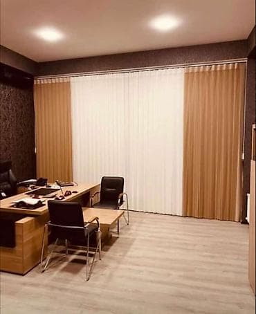 Pastel dəstləri: Vertikal tull pərdə – zolaqlı dizayn - Material: yüngül, şəffaf tull; — 7