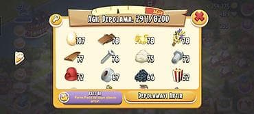 Hay day oyun hesabı səviyyə 91 Elmas 500 ağıl anbarı 8200 qiymət çox — 2