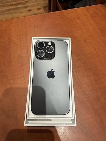 IPhone 15 Pro, 256 GB, Black Titanium, Sənədlərlə