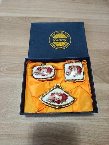 mücrü: Sunroy Korea Jewelry Box brendli porselen miniatür qutu dəsti - — 2