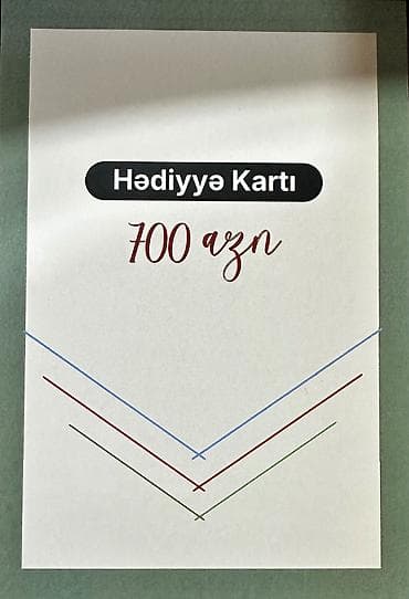 IOKIO rəqəmsal hədiyyə kartı SATILIR 600AZN Təsvir: - Məşhur