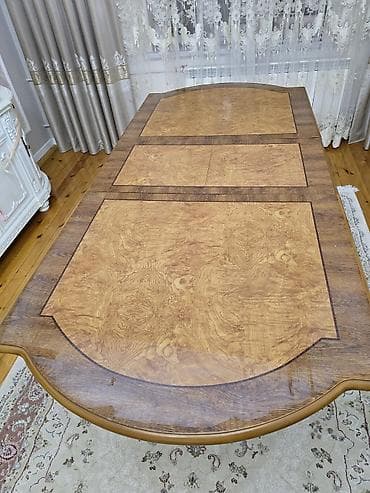 stol sufreleri: Klassik masa, Açılan, Taxta, Dördbucaq masa — 7