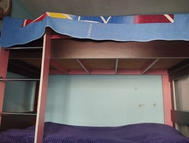 двухъярусные кровати в рассрочку: Oğlan və qız üçün, Çarpayı, Matras ilə, Siyirməli, MDF — 2