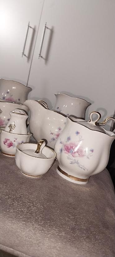 ağ yolka: Porselen serviz dəsti - Klassik ağ porselenden hazırlanıb, üzərində — 3