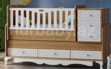 купить кровать трансформер: Oğlan və qız üçün, İşlənmiş, Dördbucaq, Beşik, Dəstsiz, Matras ilə, Yellənmə mexanizm ilə — 1