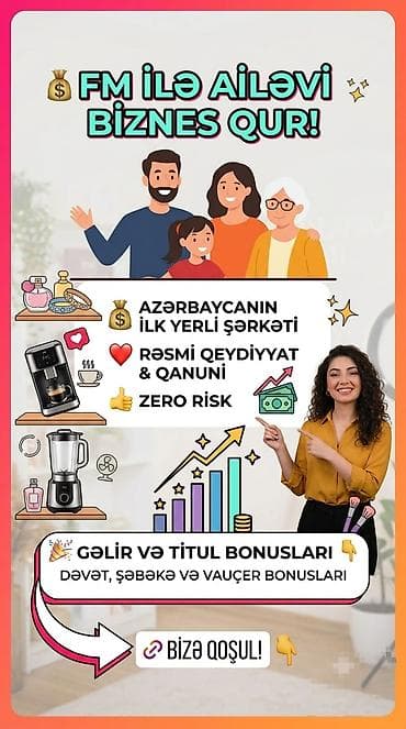 FM ilə ailəvi biznes qurmaq fürsəti - Azərbaycanın ilk yerli şirkəti — 1