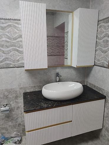 hamam mebeli: Vanna otağı üçün asma mebel dəstləri – dizayn və funksionallığın ideal — 2