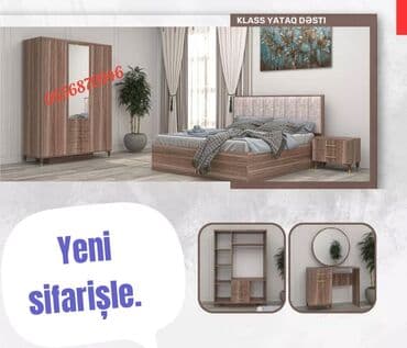 metbex skaf: İkinəfərlik çarpayı, Dolab, Termo, 2 tumba, Azərbaycan, Yeni — 8